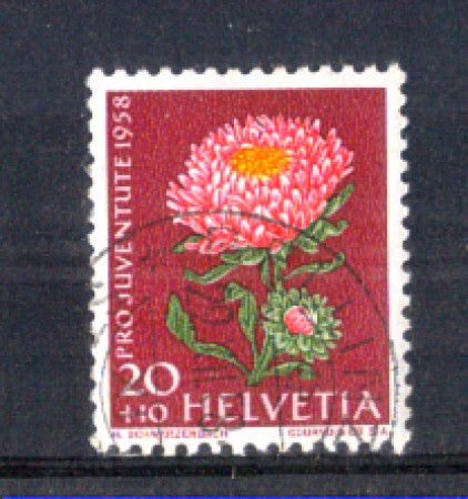 1958 - LOTTO/SVI618U - SVIZZERA - 20+10c. PRO JUVENTUTE - USATO