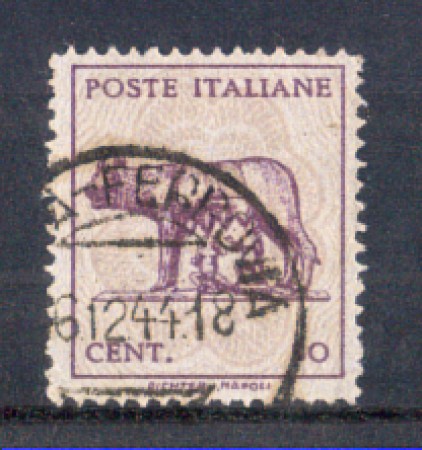 1944 - LOTTO/LUO515AU - LUOGOTENENZA - 50c. LUPA - USATO