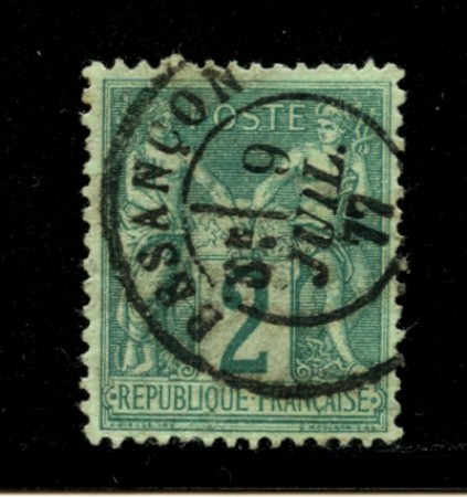 1876/81 - LOTTO/12870 - FRANCIA - 2c. VERDE - USATO