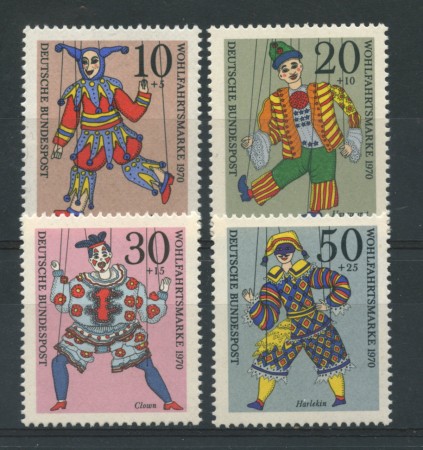 1970 - LOTTO/18892 - GERMANIA FEDERALE - BENEFICENZA MARIONETTE 4v.- NUOVI