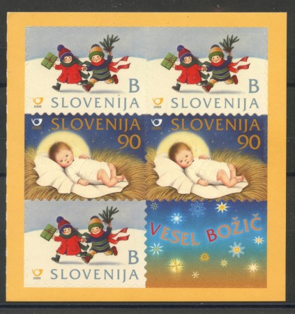 2000 - SLOVENIA - NATALE AUTOADESIVI 5v. - NUOVI - LOTTO/34129