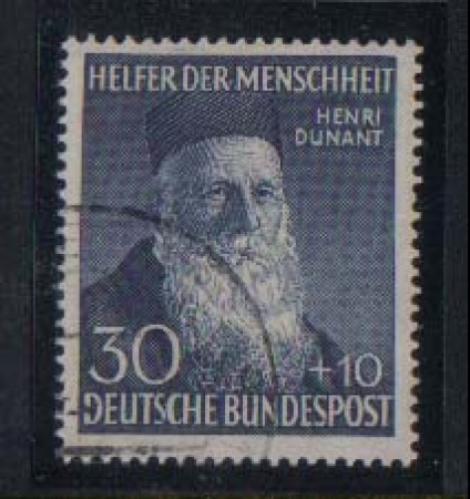 1952 - LOTTO/963  - GERMANIA FEDERALE - 30+10p. H.DUNANT