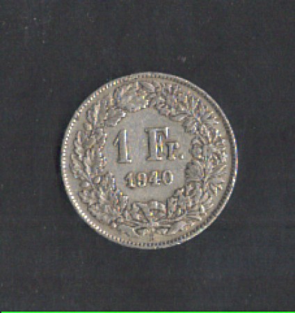 1940 - LOTTO/MSVI1940F - SVIZZERA - 1 FRANCO ARGENTO