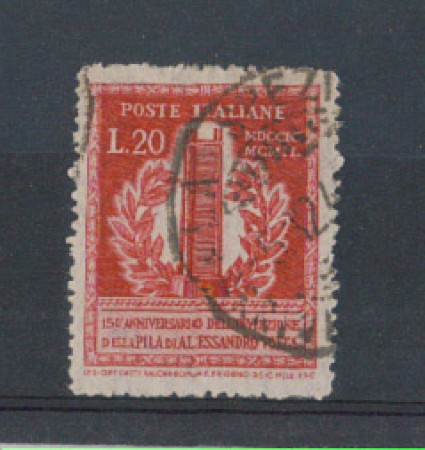 1949 - LOTTO/6087DE - REPUBBLICA - 20 LIRE A. VOLTA DENT. RARA