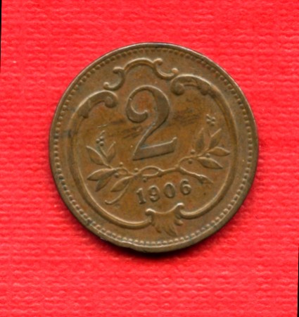 1906 - LOTTO/M20675 - AUSTRIA - 2 HELLER BRONZO
