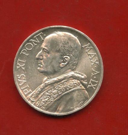 1931 - VATICANO - 10 LIRE ARGENTO PIO XI° - LOTTO/M30920