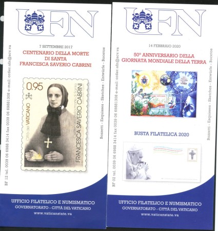 2016/19 - VATICANO - LOTTO/39920- 30 BOLLETTINI PUBBLICITARI DELLE NUOVE EMISSIONI
