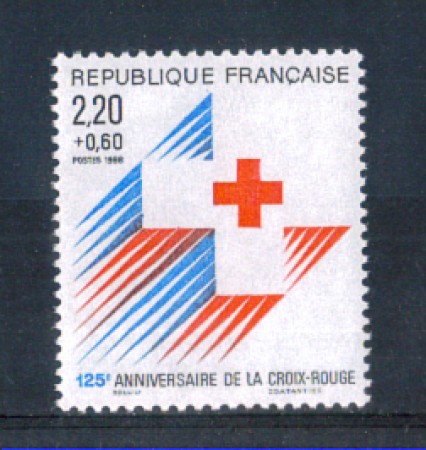 1988 - LOTTO/FRA2549N - FRANCIA - PRO CROCE ROSSA - NUOVO