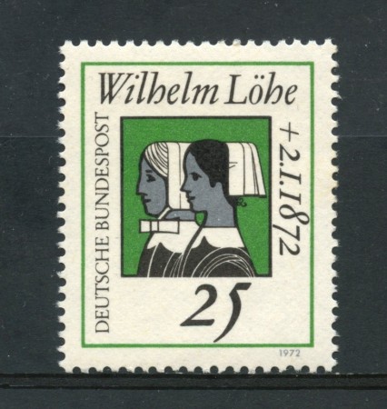 1972 - GERMANIA - 25p. WILHELM LOHE - NUOVO - LOTTO/31054