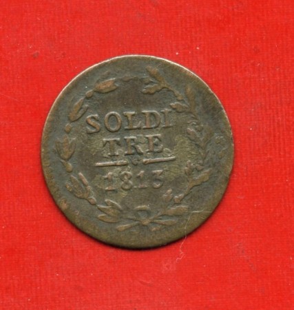 1813 - SVIZZERA - CANTONE TICINO - 3 SOLDI - LOTTO/M31223