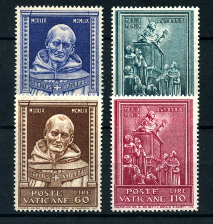 1960 - LOTTO/5868 - VATICANO - SANT'ANTONINO 4v. NUOVI