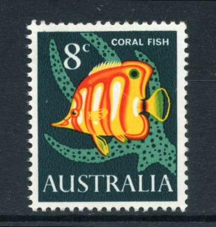 1966 - LOTTO/20415 -  AUSTRALIA - 8C. PESCE CORALLO - NUOVO
