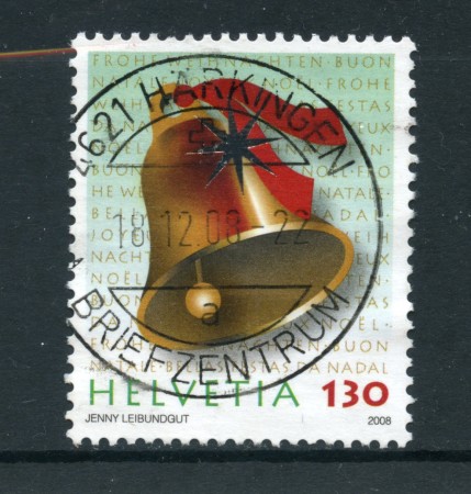2008 - LOTTO/22880 - SVIZZERA - 130c. NATALE - USATO
