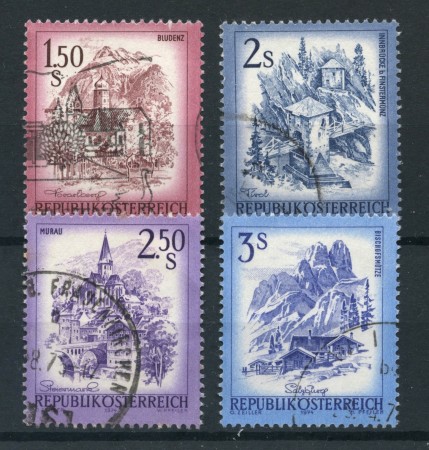 1974 - AUSTRIA - PAESAGGI 4v. - USATI - LOTTO/28002U