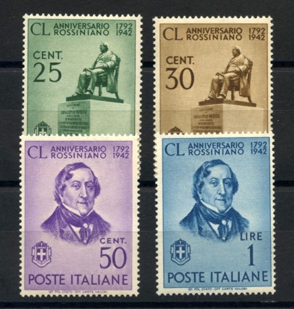 1942 - REGNO - GIOACCHINO ROSSINI 4v. - NUOVI - LOTTO/36730