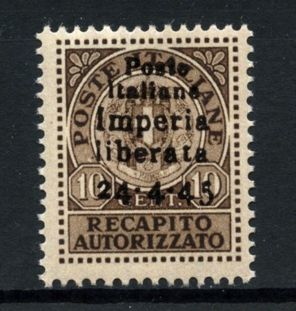 1945 - CLN. IMPERIA - RECAPITO AUTORIZZATO - NUOVO - LOTTO/32589