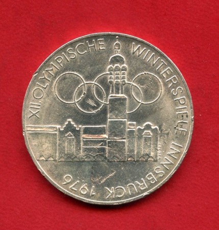 1975 - AUSTRIA - LOTTO/M43540 - 100 SCELLINI OLIMPIADI ARGENTO