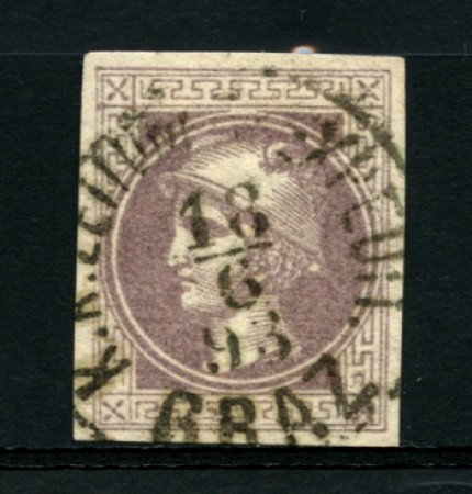 1867 - LOTTO/12345 - AUSTRIA - 1 K. VIOLETTO GRIGIO PER GIORNALI - USATO