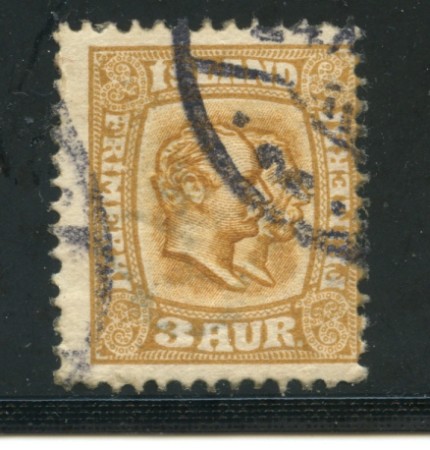 1907 - LOTTO/21085 - ISLANDA - 2a. BISTRO GIALLO - USATO