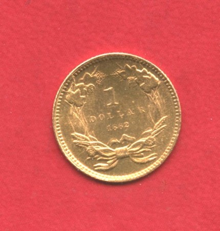 1862 - STATI UNITI - LOTTO/M41147 - 1 DOLLARO ORO  TESTA INDIANO