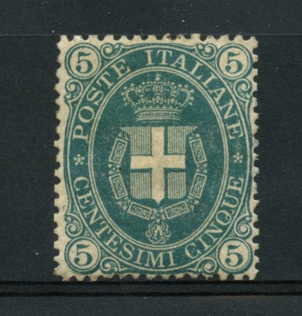 1889 - regno - 5 CENTESIMI VERDE SCURO - LINGUELLATO - LOTTO/15284