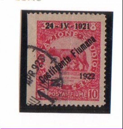 1923 - FIUME - LBF/531 - 10c. COSTITUENTE FIUMANA  VARIETA'