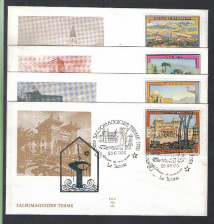 1980 - LOTTO/6722Z - REPUBBLICA - TURISTICA 7° SERIE - FDC