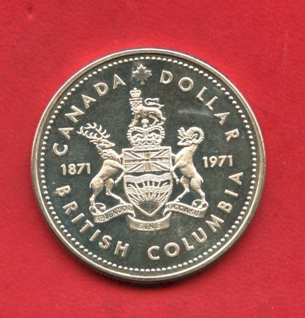 1971 - CANADA - LOTTO/M48105 - 1 DOLLARO ARGENTO BRITHIS COLUMBIA