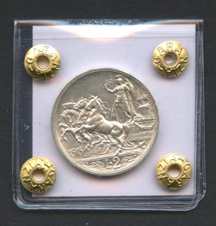 1915 - REGNO - LOTTO/M43003 - 2 LIRE ARGENTO VITT. EMANUELE III°