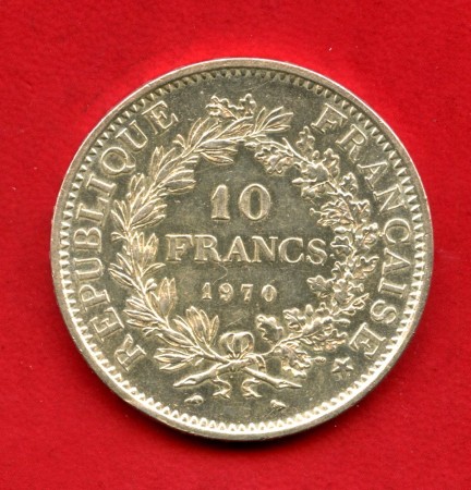 1970 - FRANCIA - LOTTO/M47528 - 10 FRANCHI ARGENTO ERCOLE