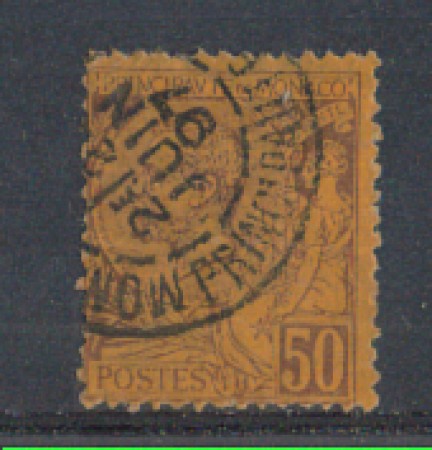 1891 - LOTTO/905B - MONACO - 50c. LILLA BRUNO