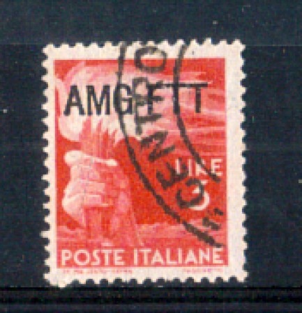 1949 - LOTTO/10238U - TRIESTE A - 3 LIRE DEMOCRATICA  USATO
