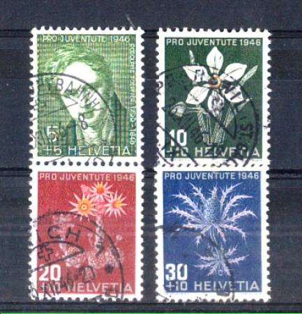 1946 - LOTTO/SVI436CPU - SVIZZERA - PRO JUVENTUTE 4v. - USATI