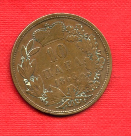 1868 - LOTTO/M21685 - SERBIA - 10 PARA  MICHELE III°