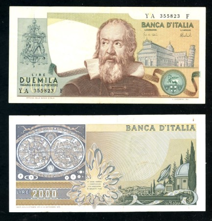 1973 - REPUBBLICA - LOTTO/38458A - 2000 LIRE GALILEO GALILEI