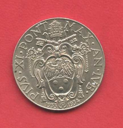 1933/34 - VATICANO - LOTTO/M39197 - 2 LIRE PIO XI° GIUBILEO
