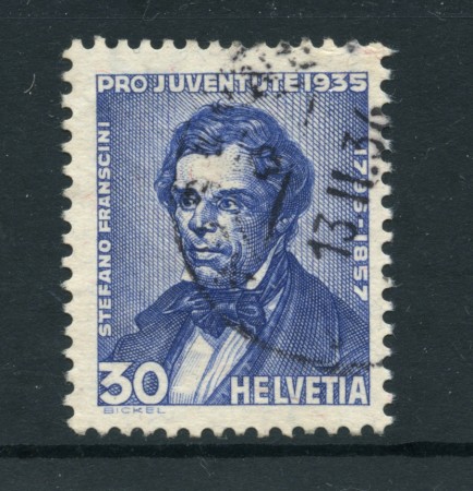 1935 - LOTTO/22342 - SVIZZERA - 30+10c. PRO JUVENTUTE - USATO