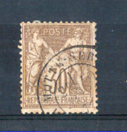 1876/81 - LOTTO/FRA69U - FRANCIA - 30c. BRUNO CHIARO - USATO