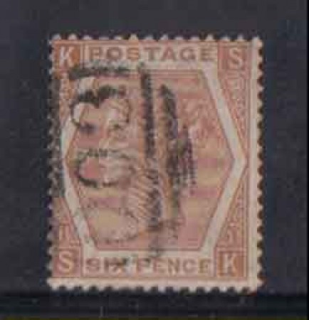 1872 - LOTTO/3539 - GRAN BRETAGNA - 6p. BISTRO CHIARO - TAV.11