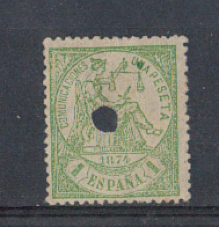 1874 - LOTTO/4396 - SPAGNA - 1p. VERDE