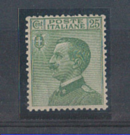 1927 - LOTTO/REG219N - REGNO - 25c. VERDE EFFIGE - NUOVO