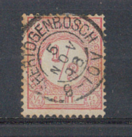 1876 - LOTTO/3585AU - OLANDA - 1/2c. ROSA - USATO