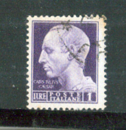 1945 - LOTTO/LUO540U - LUOGOTENENZA - 1 LIRA VIOLETTO - USATO