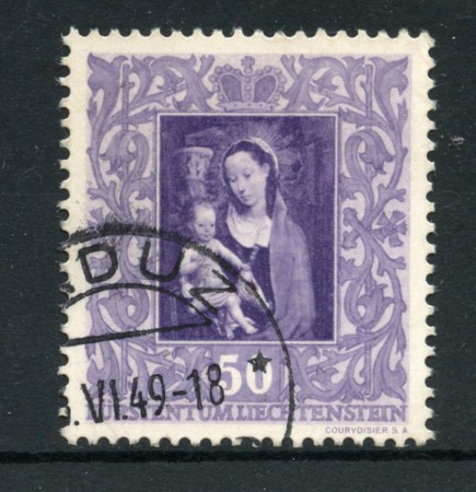 1949 - LOTTO/19232 - LIECHTENSTEIN - 50r. QUADRO DI MEMLING - USATO