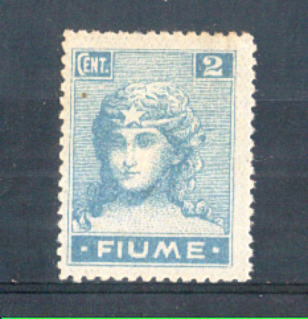 1919 - LOTTO/FIU32L - FIUME - 2c. CELESTE LING.