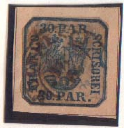 1864 - LOTTO/979 - ROMANIA - 30p. BLU