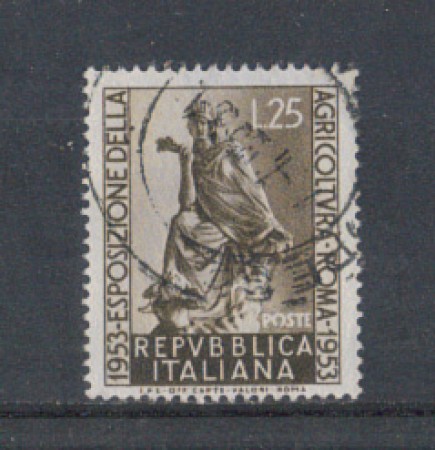 1953 - LOTTO/6213U - REPUBBLICA - 25 LIRE AGRICOLTURA USATO