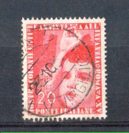 1937 - LOTTO/REG407U - REGNO - 20c. COLONIE ESTIVE - USATO