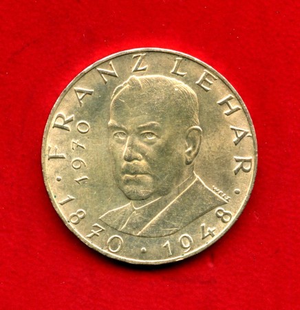 1970 - AUSTRIA - LOTTO/M18546 - 25 SCELLINI ARGENTO FRANZ LEHAR