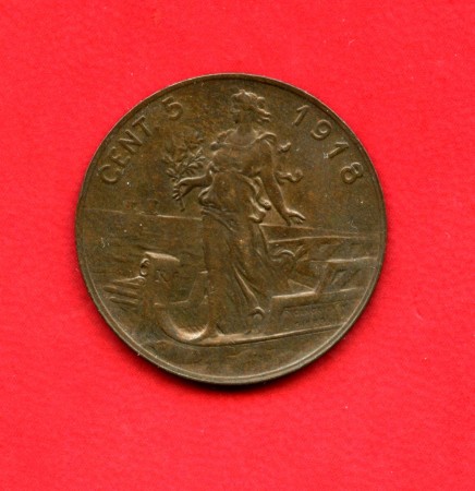 1918 - REGNO - LOTTO/M42235 - 5 CENTESIMI VITTORIO EMANUELE III°